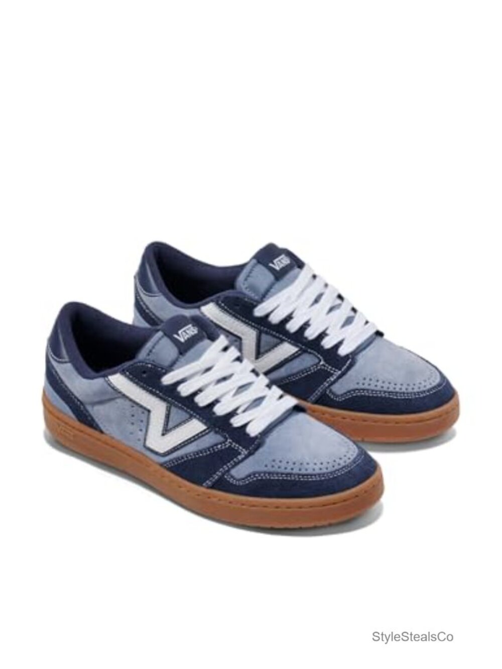 Vans Lowland 2.0 Retro Court Sneakers Suede & Canvas Lace-Up Cupsole - Picture 5 of 5